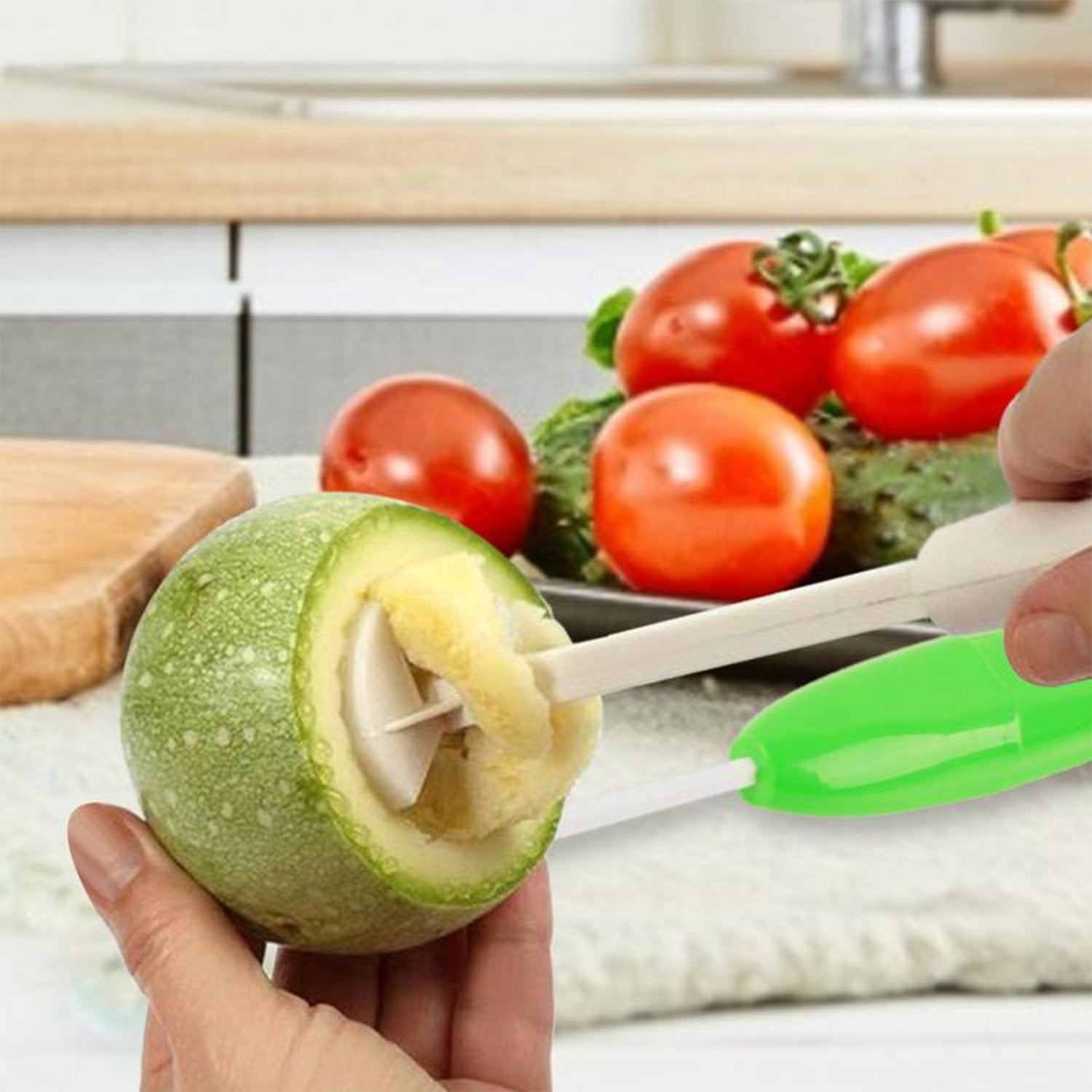 Veg Drill Vegetable Spiralizer Digging for Stuffed Vegetables Veg Drill Vegetable Spiralizer Digging for Stuffed Vegetables